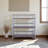 Metzler 3-Tier Shelf in Graphite Metal and Brown Finished Wood, 35.2" H X 34.52" W X 11.68" D