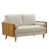 Noyer tissé chiné beige clair