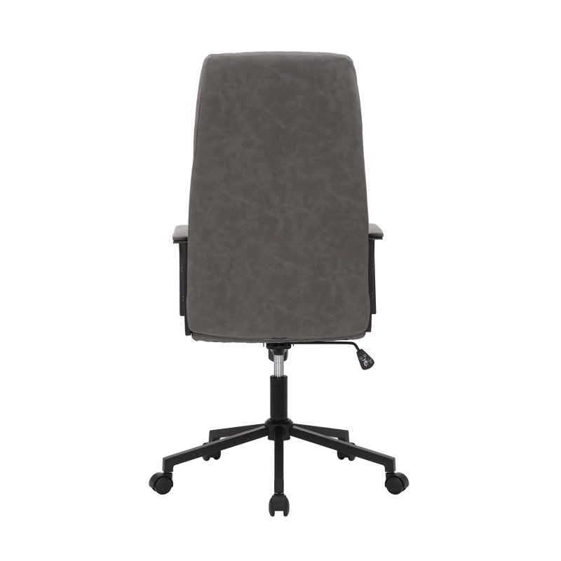 Office Chair with Headrest, Grey
