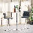 Ojavi Bistro Pub Table Round Adjustable Height Bar Cocktail Table Dining Table with Chrome Base-107125755