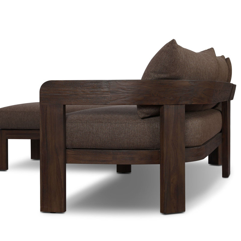 Jackson Outdoor 3 - Seat Patio Sectional, Concha Fog, Bronze, Right Hand Facing