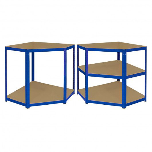 90cm W Height -Adjustable, Blue, 180cm H x 90cm W x 45cm D