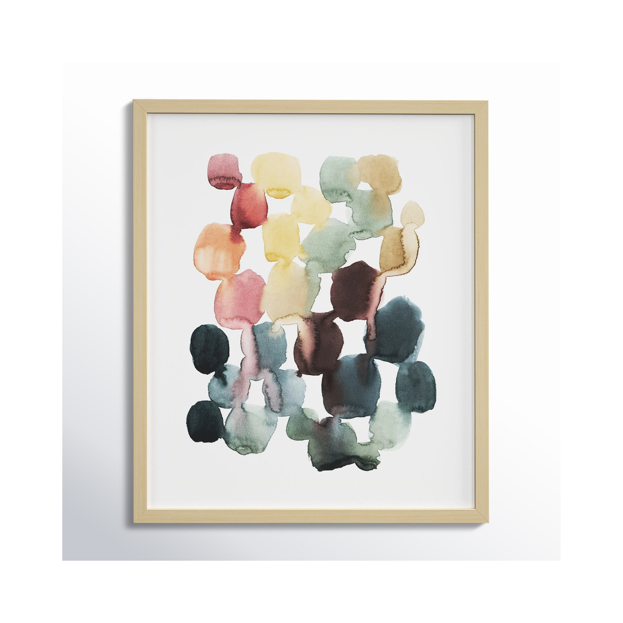 Desert Stones II by Grace Popp, Natural Framed Paper, 25" H x 21" W