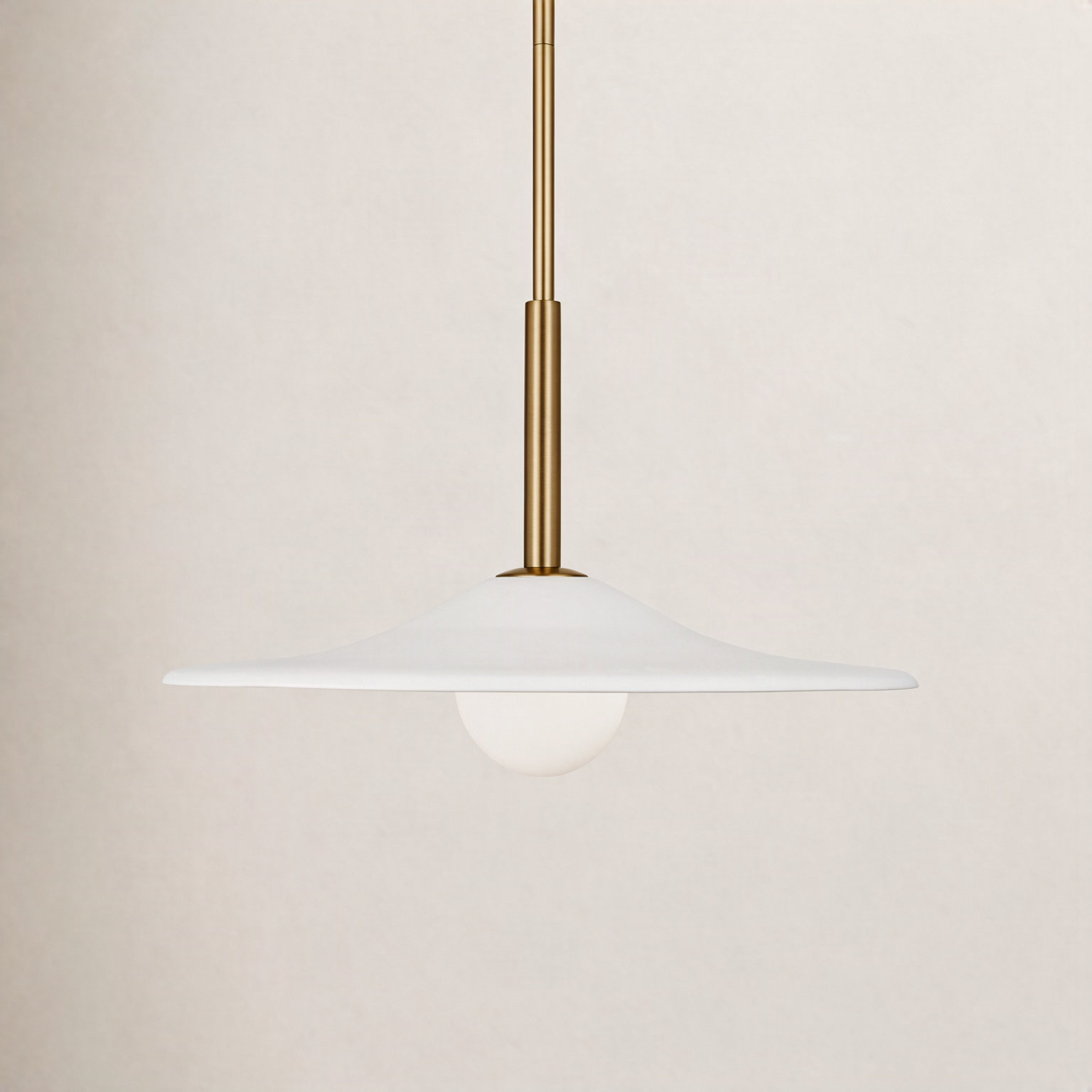 Mitchel Single Light Pendant, 9.75" H x 16" W x 16" D