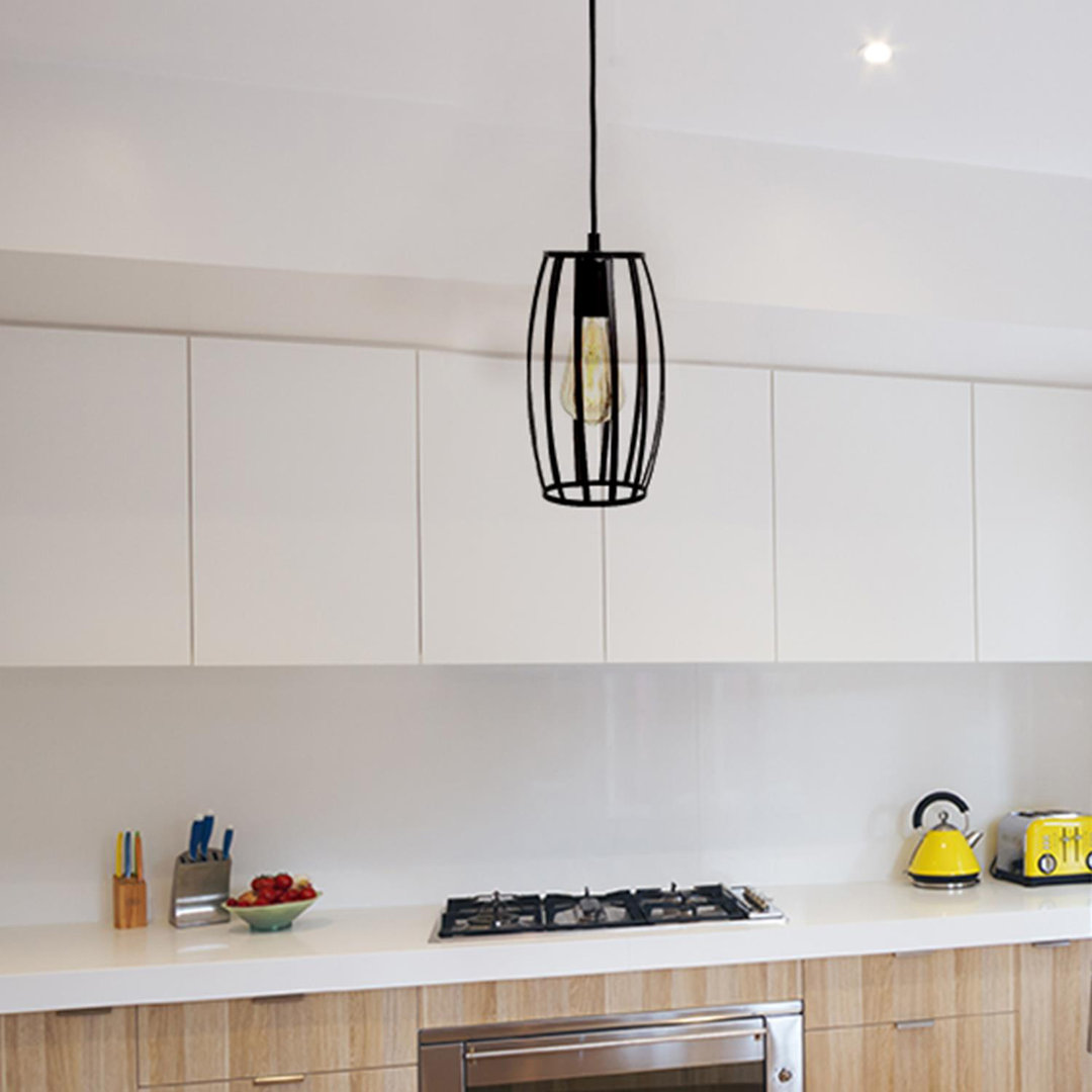 1 - Light Black LED Cylinder Pendant