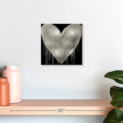 Hardie Big Hearted Silver On Black