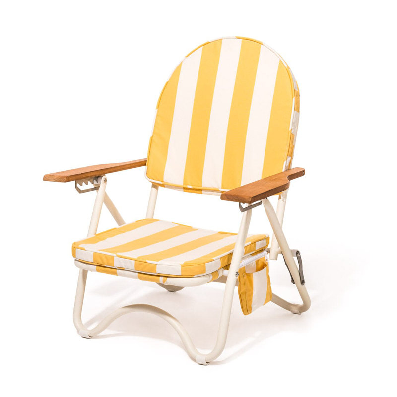 Pam Chair, Yellow/White Striped