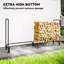 Akshana 200cm W Metal Log Rack