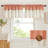  Thick Linen Valances for Kithcen/Living Room, Farmhouse Style Kitchen Window Tiers Shades Linen Textured Rod Pocket Curtains Topper, 2 Panels-1832997162-1832997156