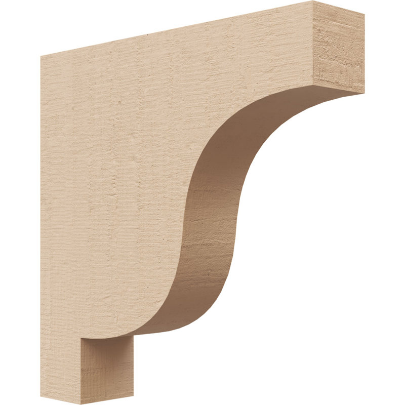 Bois de cèdre brut Newport, grain de bois TimberThane, brun clair apprêté, H 10 po x l 2 po x P 10 po