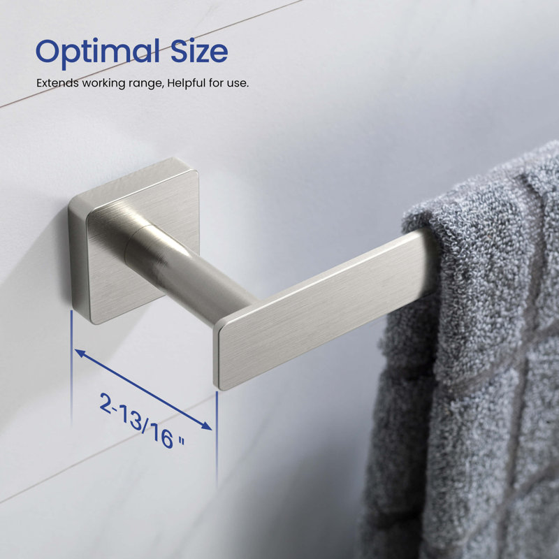 Blaze 19'' 1 Wall Towel Bar, Brushed Nickel