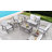 Outdoor Metal 8-Piece Loveseat Conversation Set with Cushions-724834415