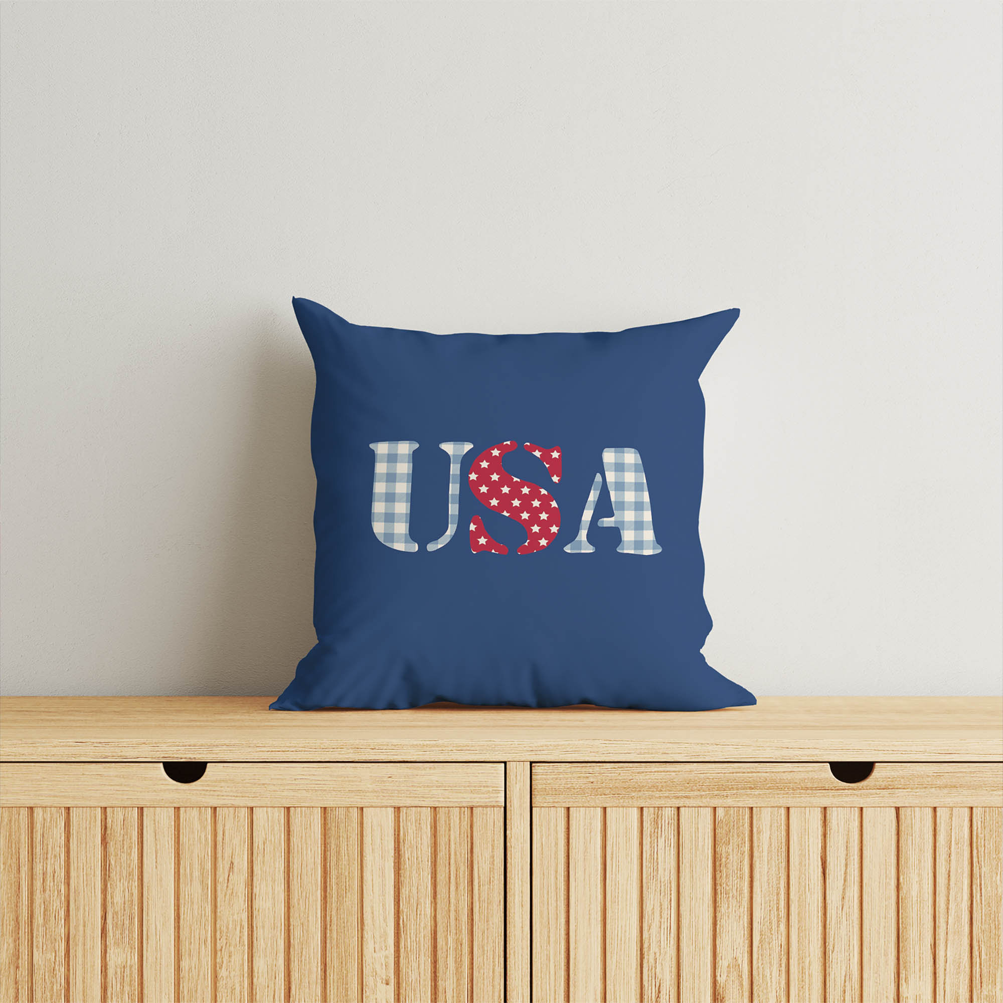 Fency Corner Christopher's Corner USA Gingham Decorative Indoor Pillow | Wayfair