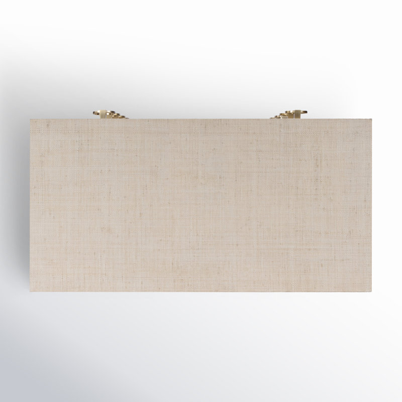 Bar Harbor 5 Drawer Raffia Dresser, Natural