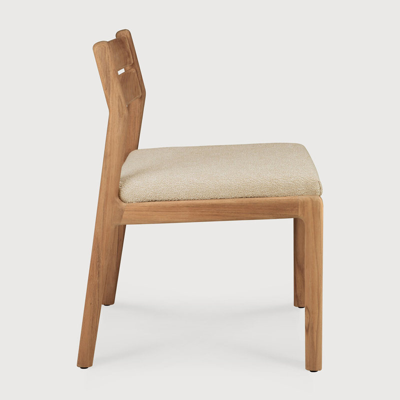 Jack Outdoor Dining Side Chair, Beige