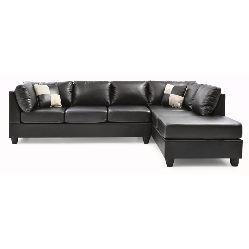 Canapé modulaire Malone (3 boîtes), NOIR, Noir