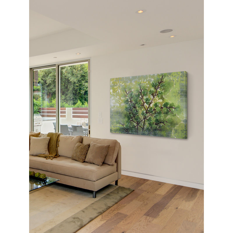 « green sensation i » par irena orlov, reproduction d’art sur toile tendue, H 12 po x l 18 po x P 1,5 po