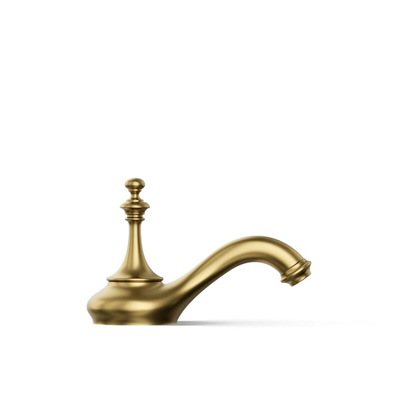 Artifacts Widespread Faucet Bathroom Sink with Drain Assembly, Vibrant Brushed Modern Brass