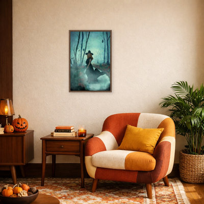 "Enchantress Halloween Art" par Scott Mckowen, reproduction d'art sur toile encadrée