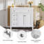 Meuble-lavabo simple 36 po avec plateau en céramique, tiroirs et armoire-1107276517-1102664917