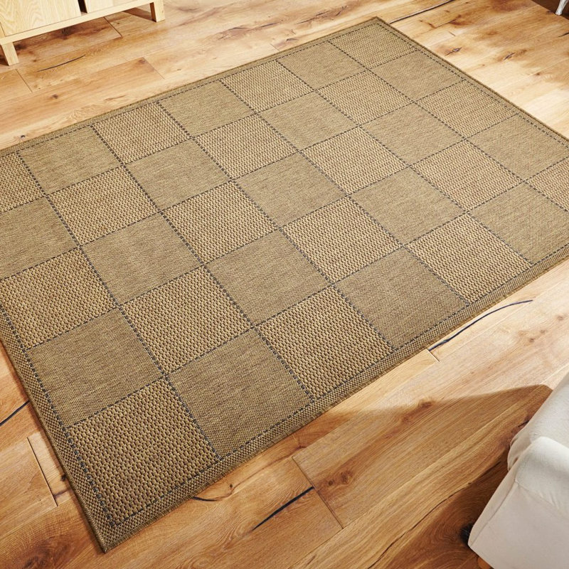 Lilian Chequered Area Rug, Rectangle 80 x 150cm