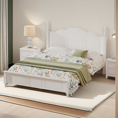 Base de lit plateforme en bois pour grand lit
