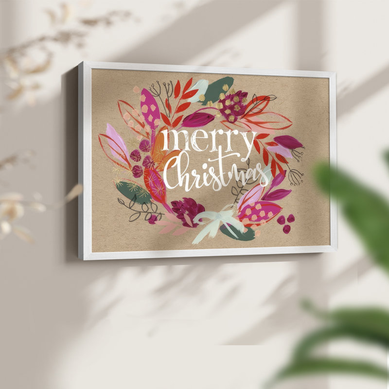 Crafty Christmas Collection A - Reproduction encadrée - Restickable, H 16 po x l 20 po, Blanc