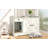 Cat Litter Box Enclosure with Cat Litter Mat and Storage Drawer Side Table