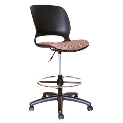 Vitiello Swivel Upholstered Adjustable Height Counter Stool