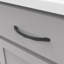Poignée arche Karat Collection - 5-1 / 16 po Poignée d'armoire centre à centre noir mat - Quincaillerie contemporaine pour tiroirs et armoires-116399581-88366129