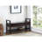 Shoe Bench With Beige Upholstered Storage Seat Comfortable Cushioned Seats