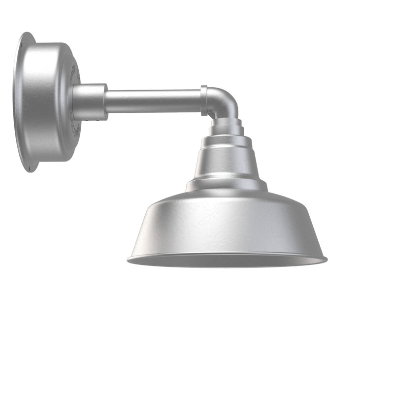 Tamia LED Barn Light, Galvanized Silver, 10.18" H x 10" W x 20.75" D