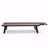 Set Of 2 Outdoor Chaise Lounge Chair, With Attached Wood Side Table