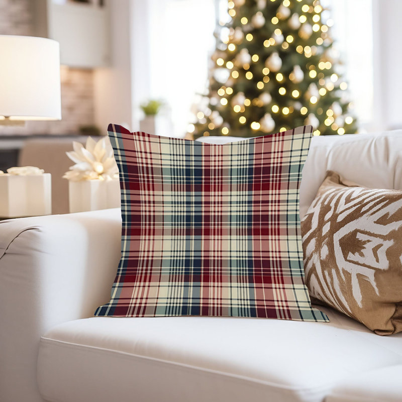 Retro Plaid Pattern  I, 16"H x 16"W