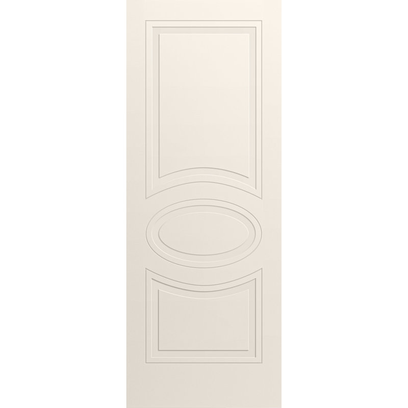Dalle de porte standard en bois manufacturé Mela, 28 po x 96 po, Beige, Right