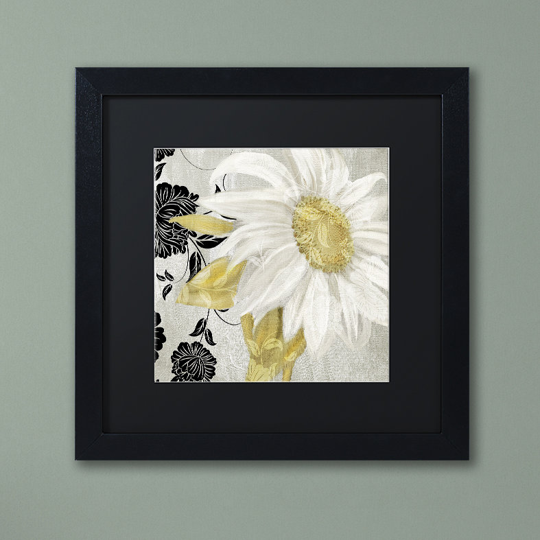 «Sunroom II» par Jadaya, impression encadrée, H 16 po x l 16 po, Noir, Toile avec cadre brun
