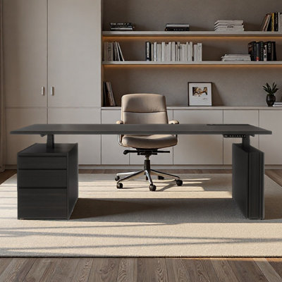 Height-adjustable desk for home office use