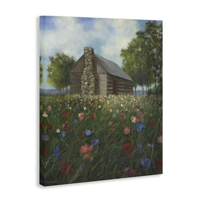 Art mural sur toile Log Login Meadow par David Swanagin