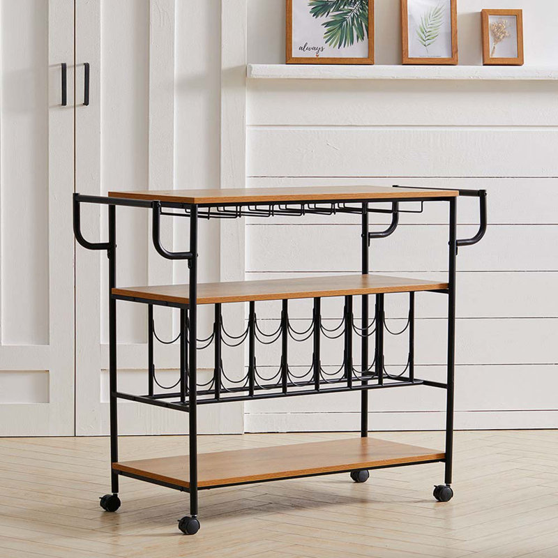 Wakeman Metal Bar Cart