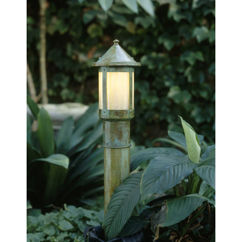 Tête de lanterne 1 lumière Arinze, H 9,25 po x l 5,63 po, Vert-de-gris patine, Givré
