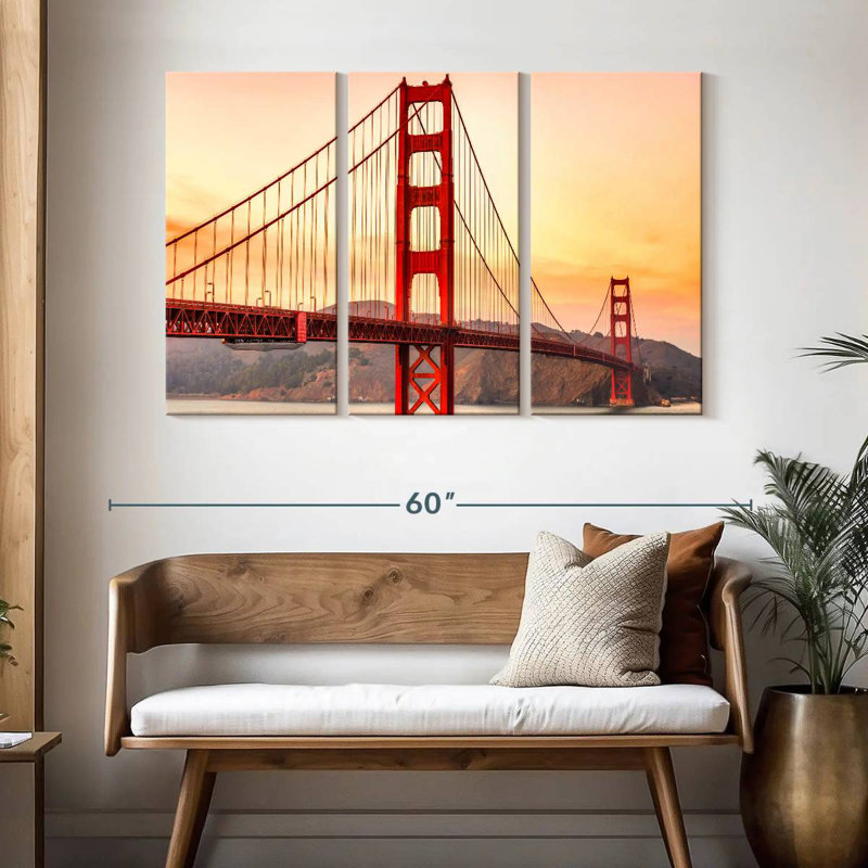 Lilie Golden Gate Bridge Structure, 32" H x 50" W