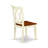 3 Piece Kitchen Table & Chairs Set Contains a Rectangle Dining Table with Butterfly Leaf and 2 Dining Room Chairs, Buttermilk & Cherry-567587349
