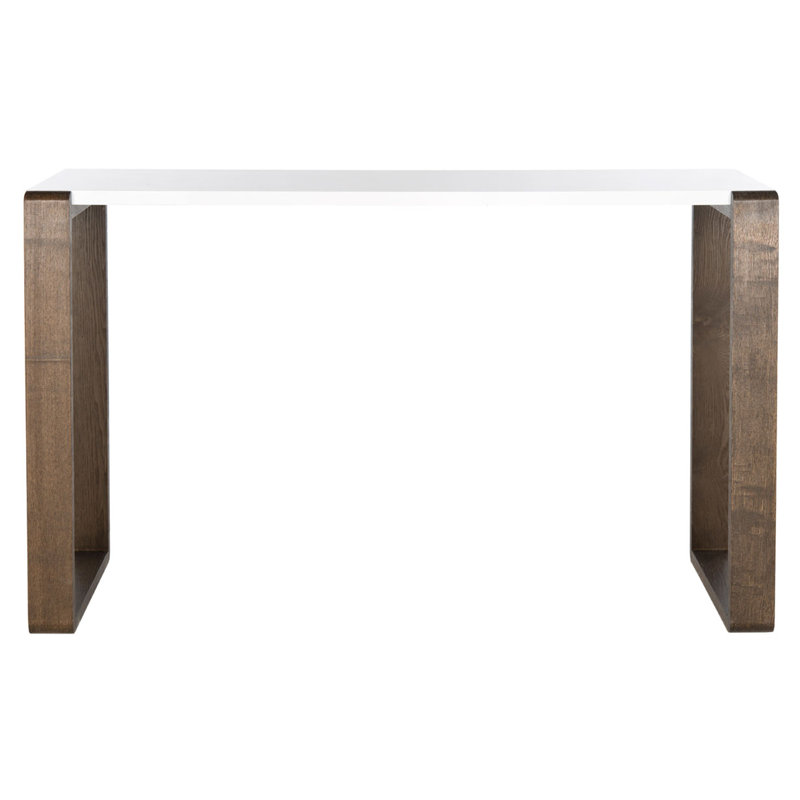 Console Bartholomew Mid Century Scandinavian Laquer, Brun
