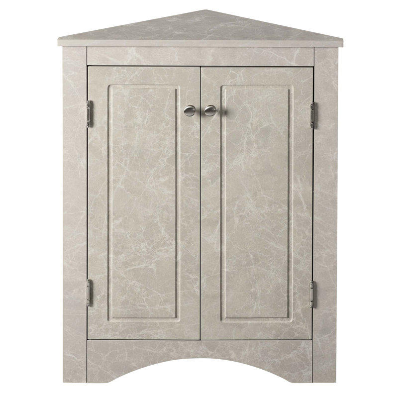 Armoire de rangement Jonme, Marbre blanc