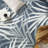 Ramveer Tropical Leaves Navy/Ivory Reversible Indoor/Outdoor Area Rug-567636103