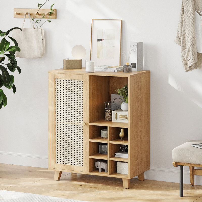 Buffet avec rangement, armoire à vin de 34 pouces avec porte-bouteilles, armoires à buffet pour la maison et le salon