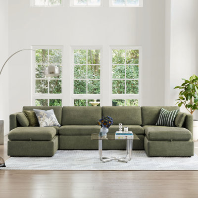 Canapé modulaire rembourré 146,5 po Winfree