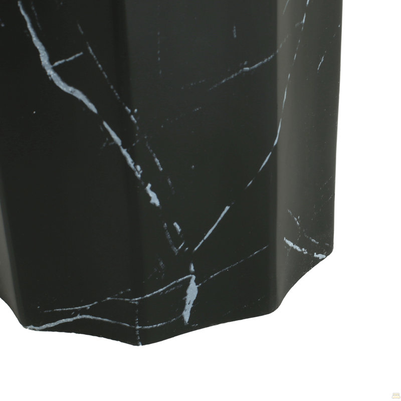 Table d'appoint d'extérieur en marbre effet béton léger