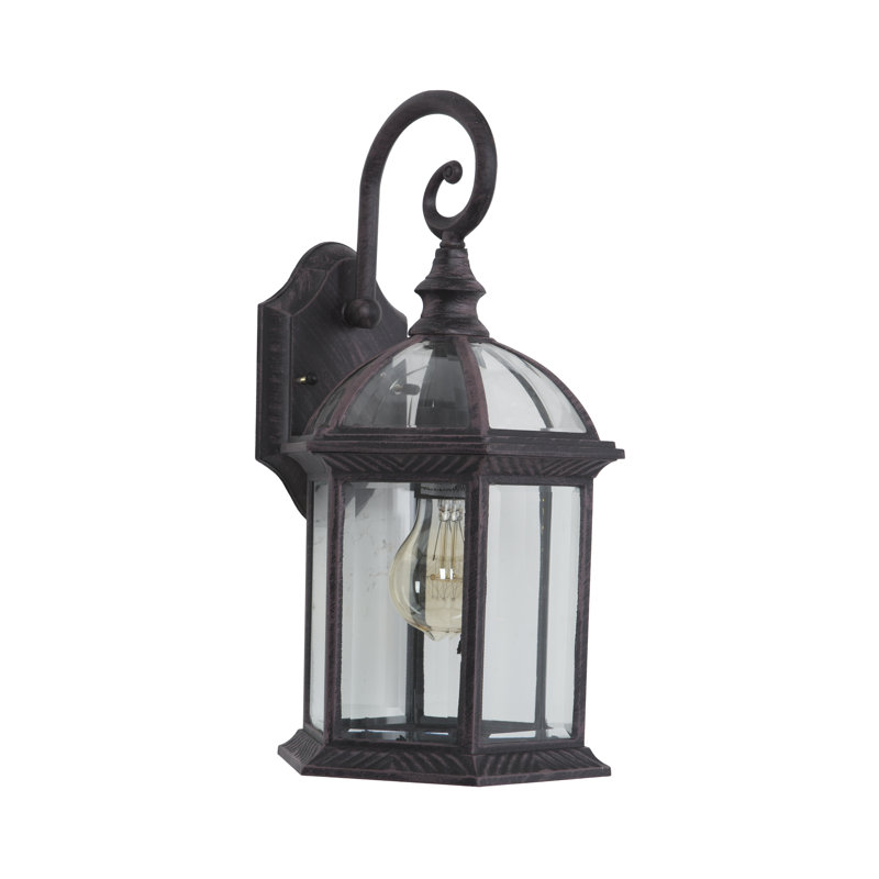 Barnabas Wall Light, Venetian Bronze Finish with Clear Beveled Glass