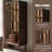 Nut-brown Solid  Wood Display Cases